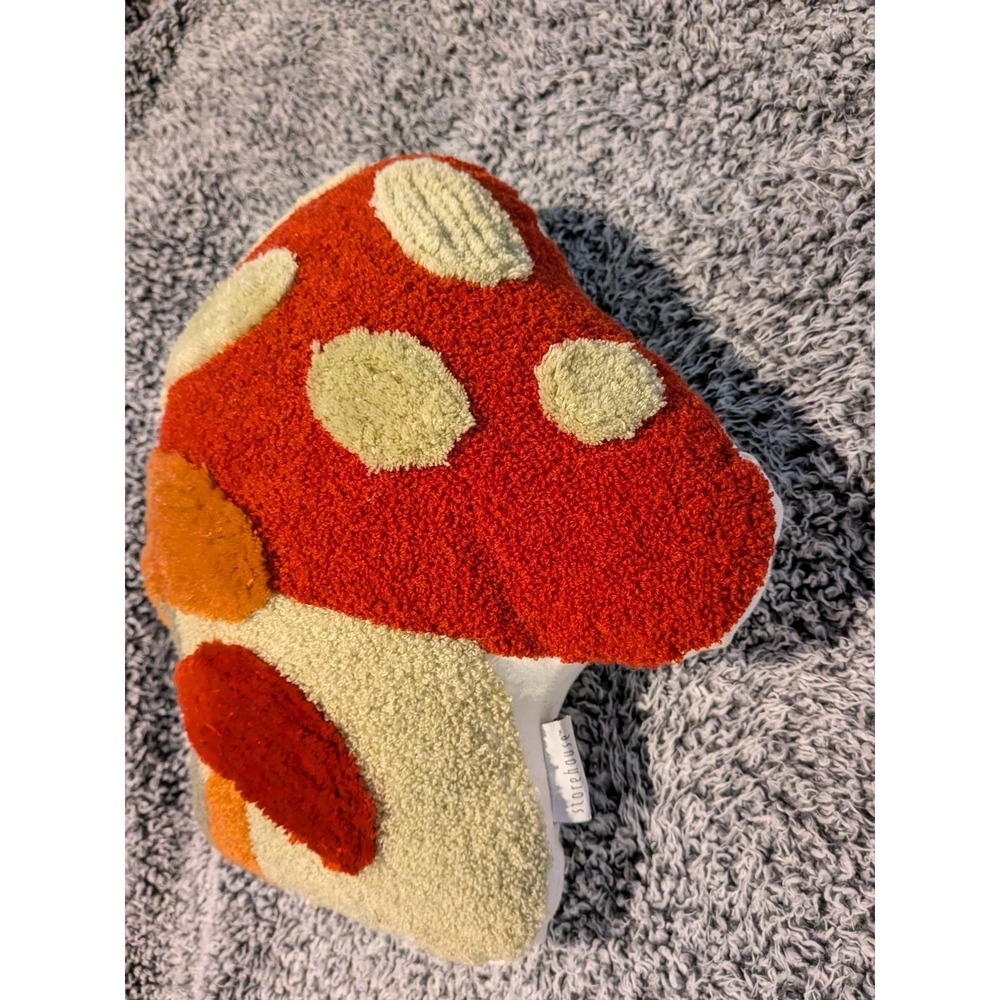 Storehouse Seasonal Accent Mushroom Throw Pillow Whimsical 15x14x8 Cottagecore - Picture 6 of 10